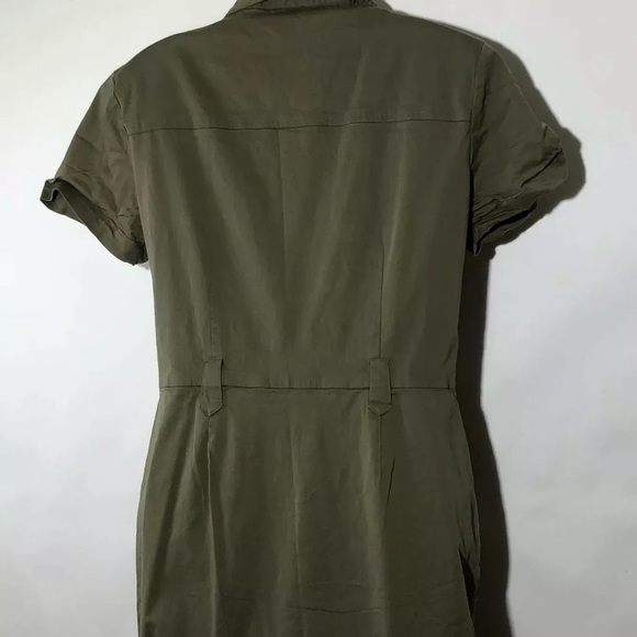 Robbie Bee Shirt Dress Military Style Army Green - Picture 6 of 8